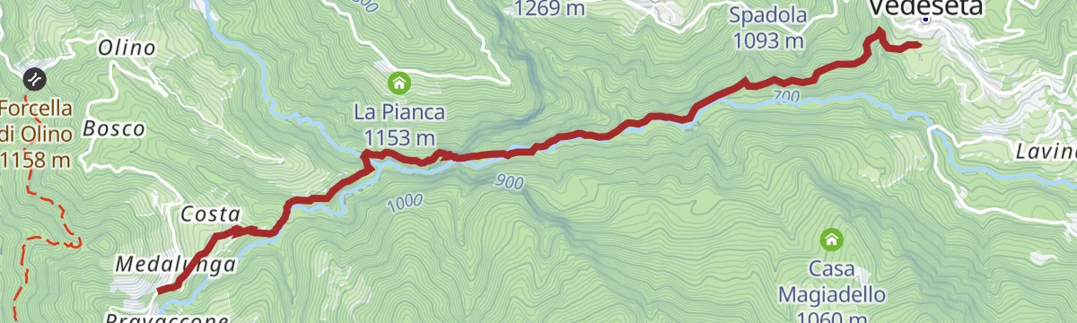 Route map: Le Sorgenti dell’Enna